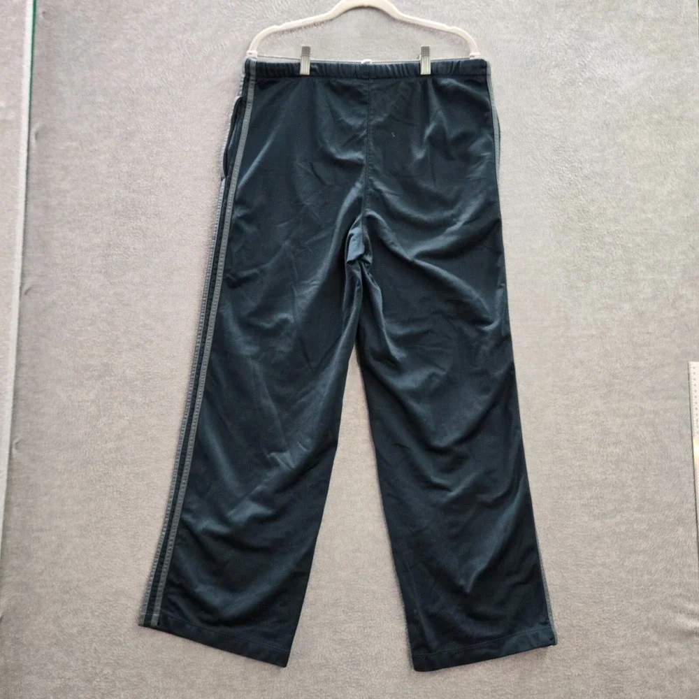 VINTAGE Adidas‎ Men Activewear Pants Medium Blue Track Logo Baggy Y2K